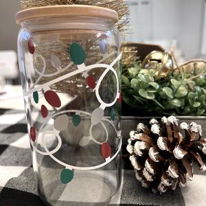 Christmas Lights Coffee/beer glass